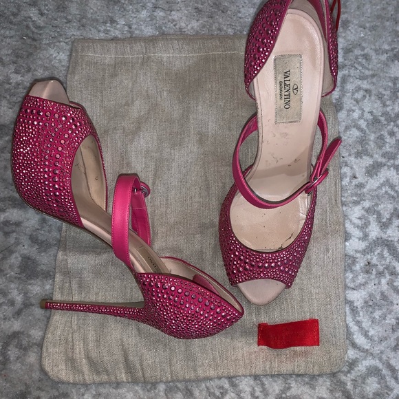 Valentino Swarovski Pink Heels - Picture 3 of 4